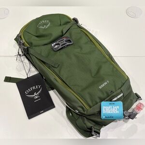 Osprey Men's Siskin 8 L Hydration Pack - 85 oz. Reservoir Green NWT Bike Biking